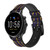 CA0829 Roman Shield Blue Smart Watch Armband aus Silikon und Leder für Fossil Smartwatch