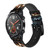 CA0025 Skull Grim Reaper Smart Watch Armband aus Silikon und Leder für Wristwatch Smartwatch