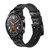 CA0732 Bug Circuit Board Graphic Smart Watch Armband aus Silikon und Leder für Wristwatch Smartwatch