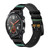 CA0748 Colorful Piano Smart Watch Armband aus Silikon und Leder für Wristwatch Smartwatch