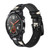 CA0758 Vintage Keyboard Smart Watch Armband aus Silikon und Leder für Wristwatch Smartwatch