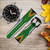 CA0760 South Africa Flag Smart Watch Armband aus Silikon und Leder für Wristwatch Smartwatch