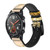 CA0784 Gold Pineapple Smart Watch Armband aus Silikon und Leder für Wristwatch Smartwatch
