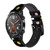 CA0816 Colorful Polka Dot Smart Watch Armband aus Silikon und Leder für Wristwatch Smartwatch