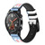 CA0840 Cat Paw Smart Watch Armband aus Silikon und Leder für Wristwatch Smartwatch