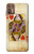 W2833 Poker Card Queen Hearts Hülle Schutzhülle Taschen und Leder Flip für Motorola Moto G9 Plus