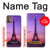 W3447 Eiffel Paris Sunset Hülle Schutzhülle Taschen und Leder Flip für Motorola Moto G9 Plus