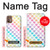 W3499 Colorful Heart Pattern Hülle Schutzhülle Taschen und Leder Flip für Motorola Moto G9 Plus