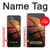 W0980 Basketball Sport Hülle Schutzhülle Taschen und Leder Flip für Motorola Moto G9 Power