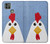 W3254 Chicken Cartoon Hülle Schutzhülle Taschen und Leder Flip für Motorola Moto G9 Power