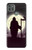 W3262 Grim Reaper Night Moon Cemetery Hülle Schutzhülle Taschen und Leder Flip für Motorola Moto G9 Power