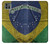 W3297 Brazil Flag Vintage Football Graphic Hülle Schutzhülle Taschen und Leder Flip für Motorola Moto G9 Power