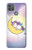 W3485 Cute Unicorn Sleep Hülle Schutzhülle Taschen und Leder Flip für Motorola Moto G9 Power