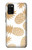 W3718 Seamless Pineapple Hülle Schutzhülle Taschen und Leder Flip für Samsung Galaxy A02s, Galaxy M02s