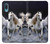 W0246 White Horse Hülle Schutzhülle Taschen und Leder Flip für Samsung Galaxy A04, Galaxy A02, M02