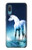 W1130 Unicorn Horse Hülle Schutzhülle Taschen und Leder Flip für Samsung Galaxy A04, Galaxy A02, M02