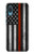 W3472 Firefighter Thin Red Line Flag Hülle Schutzhülle Taschen und Leder Flip für Samsung Galaxy A04, Galaxy A02, M02