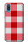 W3535 Red Gingham Hülle Schutzhülle Taschen und Leder Flip für Samsung Galaxy A04, Galaxy A02, M02