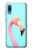 W3708 Pink Flamingo Hülle Schutzhülle Taschen und Leder Flip für Samsung Galaxy A04, Galaxy A02, M02