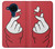 W3701 Mini Heart Love Sign Hülle Schutzhülle Taschen und Leder Flip für Nokia 5.4
