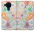 W3705 Pastel Floral Flower Hülle Schutzhülle Taschen und Leder Flip für Nokia 5.4