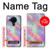 W3706 Pastel Rainbow Galaxy Pink Sky Hülle Schutzhülle Taschen und Leder Flip für Nokia 5.4