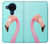 W3708 Pink Flamingo Hülle Schutzhülle Taschen und Leder Flip für Nokia 5.4