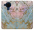 W3717 Rose Gold Blue Pastel Marble Graphic Printed Hülle Schutzhülle Taschen und Leder Flip für Nokia 5.4