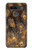 W3691 Gold Peacock Feather Hülle Schutzhülle Taschen und Leder Flip für LG K51S