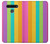 W3678 Colorful Rainbow Vertical Hülle Schutzhülle Taschen und Leder Flip für LG K41S