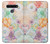 W3705 Pastel Floral Flower Hülle Schutzhülle Taschen und Leder Flip für LG K41S