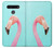 W3708 Pink Flamingo Hülle Schutzhülle Taschen und Leder Flip für LG K41S