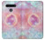 W3709 Pink Galaxy Hülle Schutzhülle Taschen und Leder Flip für LG K41S