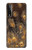 W3691 Gold Peacock Feather Hülle Schutzhülle Taschen und Leder Flip für LG Stylo 7 4G