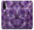 W3713 Purple Quartz Amethyst Graphic Printed Hülle Schutzhülle Taschen und Leder Flip für LG Stylo 7 4G