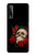 W3753 Dark Gothic Goth Skull Roses Hülle Schutzhülle Taschen und Leder Flip für LG Stylo 7 4G