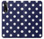W3533 Blue Polka Dot Hülle Schutzhülle Taschen und Leder Flip für LG Stylo 7 5G