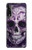 W3582 Purple Sugar Skull Hülle Schutzhülle Taschen und Leder Flip für LG Stylo 7 5G