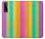 W3678 Colorful Rainbow Vertical Hülle Schutzhülle Taschen und Leder Flip für LG Stylo 7 5G