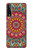 W3694 Hippie Art Pattern Hülle Schutzhülle Taschen und Leder Flip für LG Stylo 7 5G