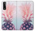 W3711 Pink Pineapple Hülle Schutzhülle Taschen und Leder Flip für LG Stylo 7 5G