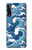 W3751 Wave Pattern Hülle Schutzhülle Taschen und Leder Flip für LG Stylo 7 5G