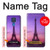 W3447 Eiffel Paris Sunset Hülle Schutzhülle Taschen und Leder Flip für Motorola Moto G Play (2021)