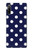W3533 Blue Polka Dot Hülle Schutzhülle Taschen und Leder Flip für Sony Xperia L5