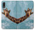W3680 Cute Smile Giraffe Hülle Schutzhülle Taschen und Leder Flip für Sony Xperia L5