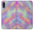 W3706 Pastel Rainbow Galaxy Pink Sky Hülle Schutzhülle Taschen und Leder Flip für Sony Xperia L5