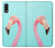 W3708 Pink Flamingo Hülle Schutzhülle Taschen und Leder Flip für Sony Xperia L5