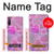 W3710 Pink Love Heart Hülle Schutzhülle Taschen und Leder Flip für Sony Xperia L5