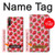 W3719 Strawberry Pattern Hülle Schutzhülle Taschen und Leder Flip für Sony Xperia L5