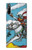 W3731 Tarot Card Knight of Swords Hülle Schutzhülle Taschen und Leder Flip für Sony Xperia L5